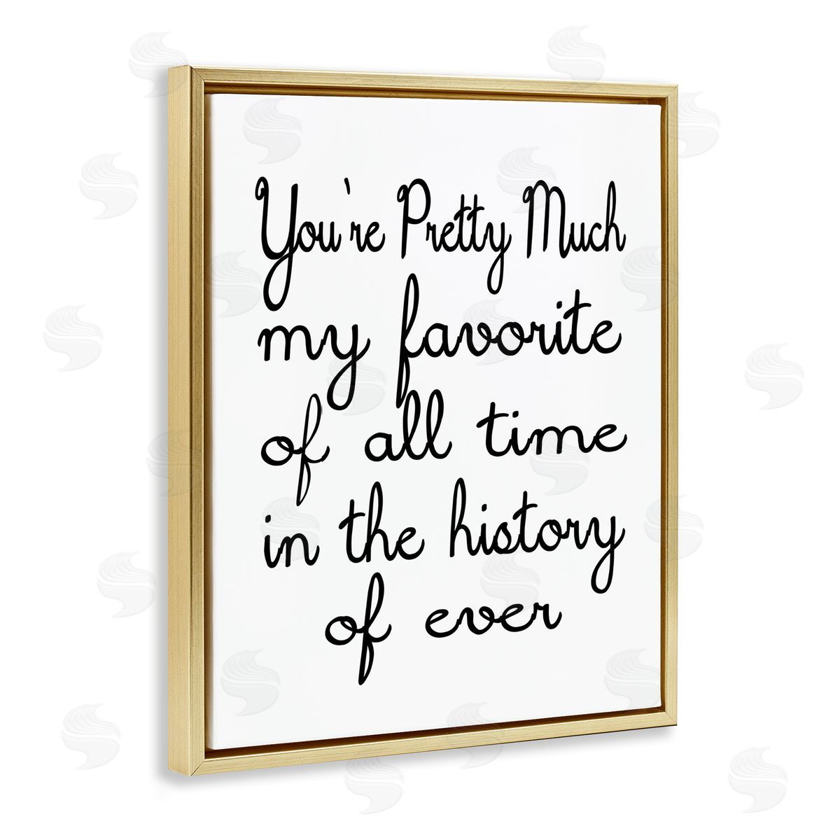 Ashley Calhoun Favorite Of All Time Gold Floating Frame Canvas Wall Art Print