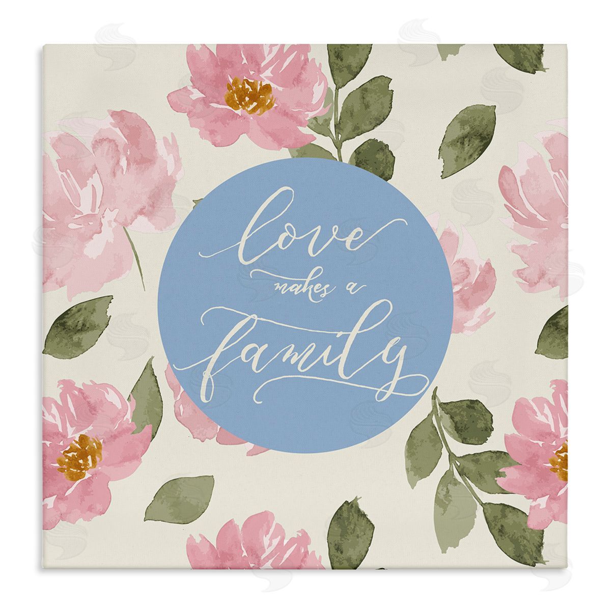 Lucille Price Love Makes Family Canvas Wall Art Print
