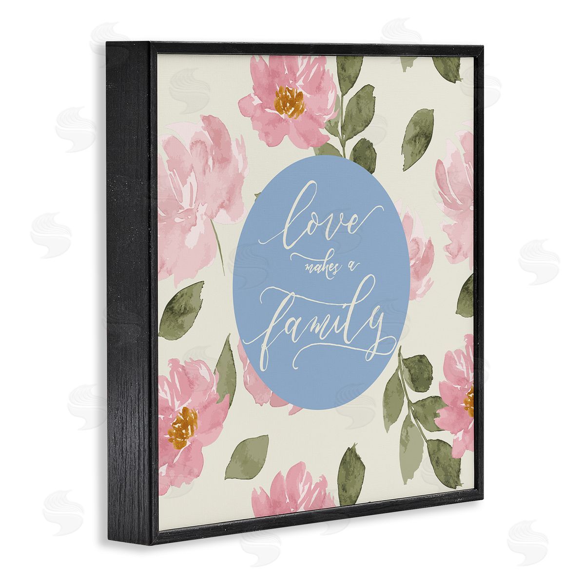 Lucille Price Love Makes Family Black Framed Giclee Wall Art Print