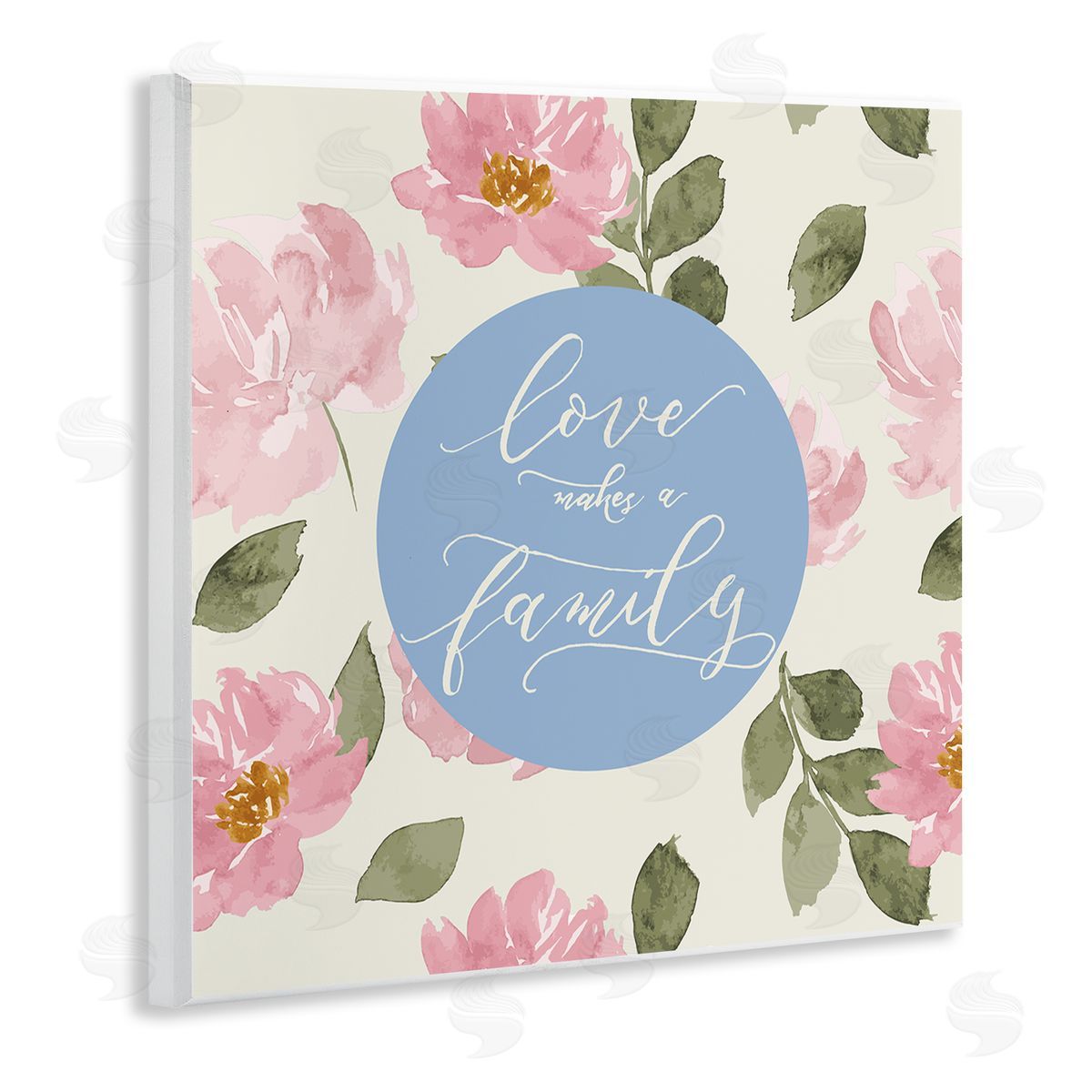 Lucille Price Love Makes Family Wooden Wall Plaque Art Print