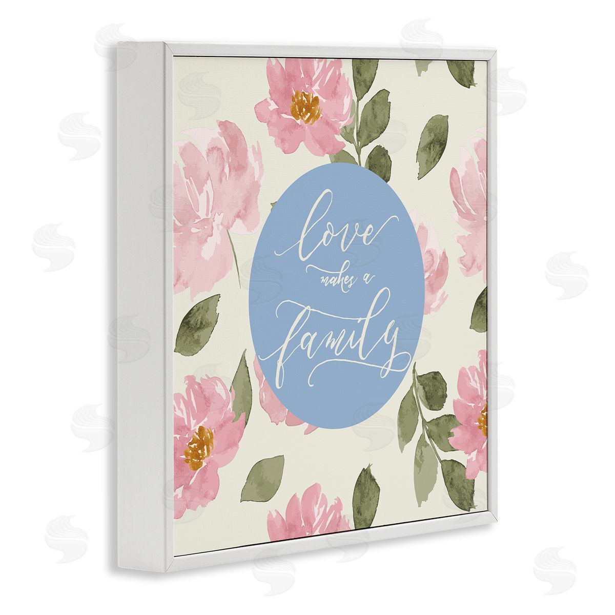 Lucille Price Love Makes Family White Framed Giclee Wall Art Print