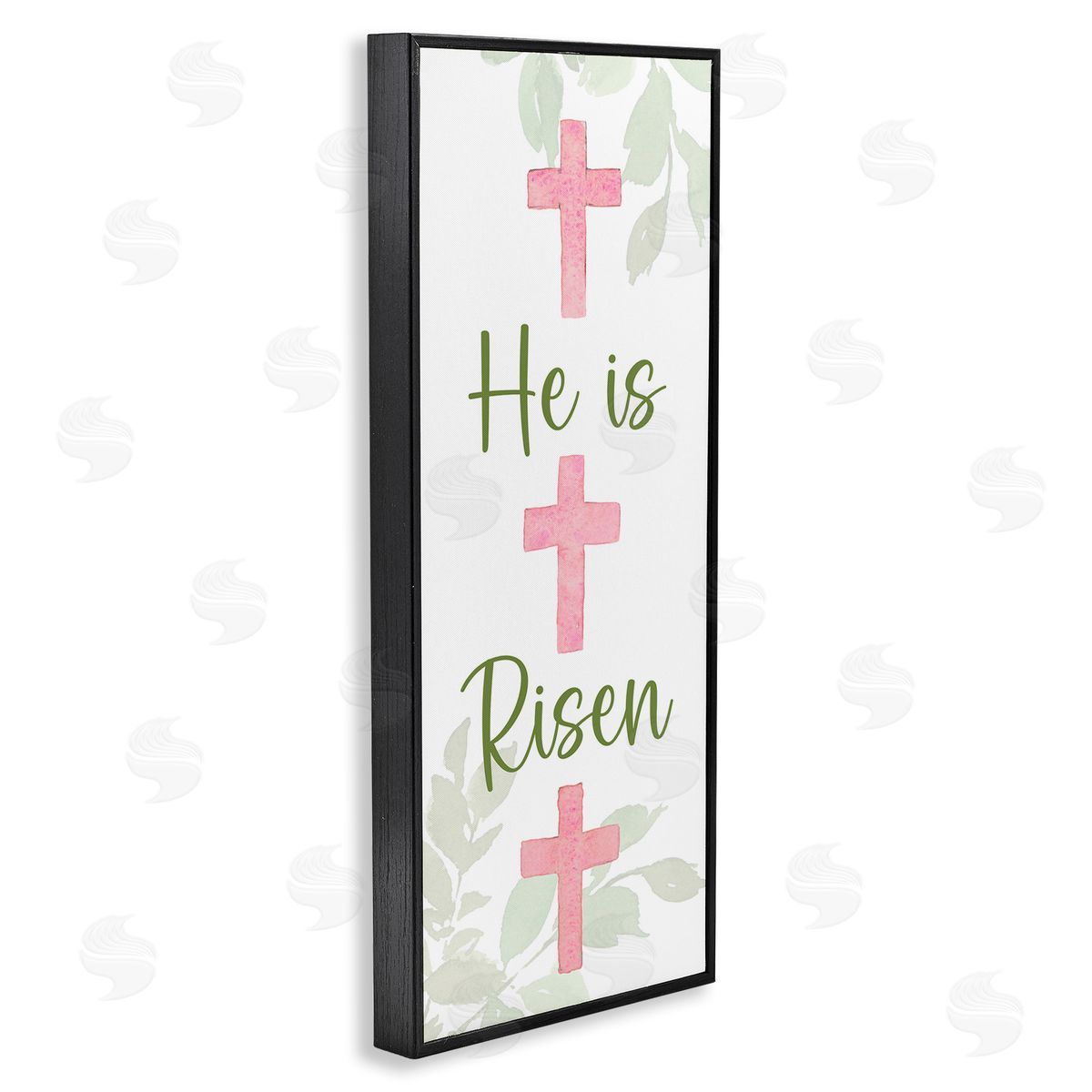 He Is Risen Proverb Black Frame Print Wall Art, Home Decor by Lanie Loreth