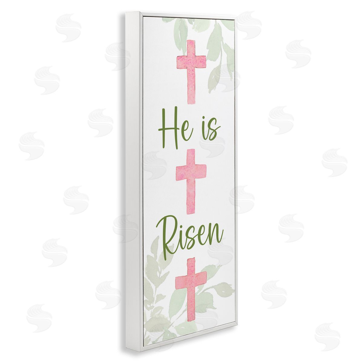 He Is Risen Proverb White Frame Print Wall Art, Home Decor by Lanie Loreth