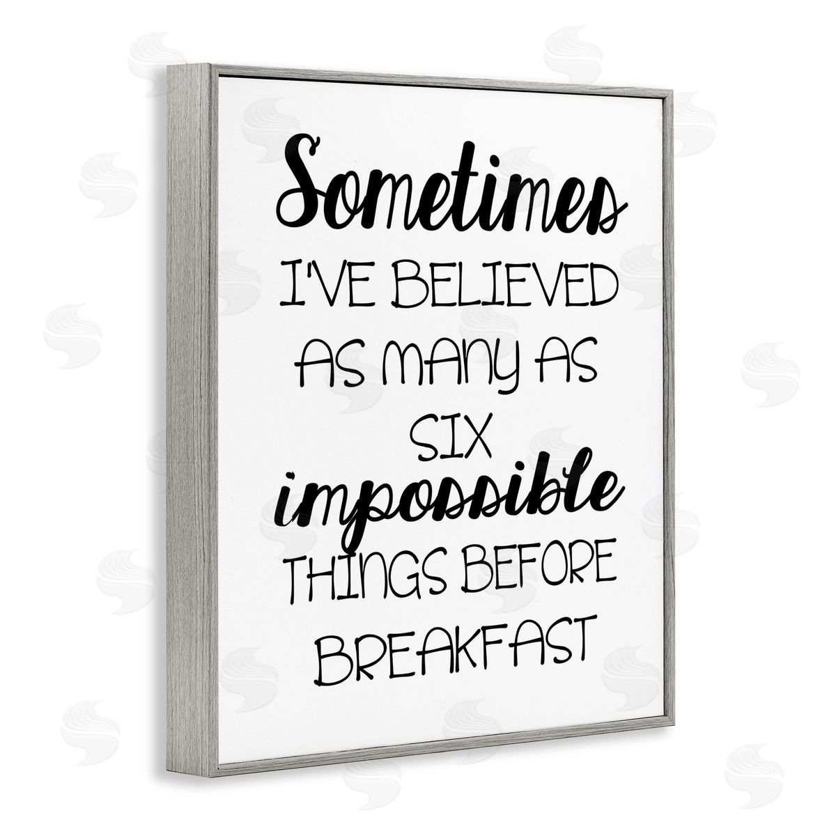 Ashley Calhoun Six Things Story Quote Gray Framed Giclee Wall Art Print