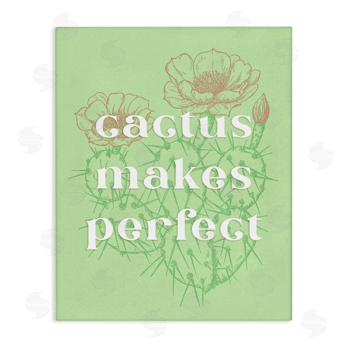 Ziwei Li Cactus Makes Perfect Canvas Wall Art Print
