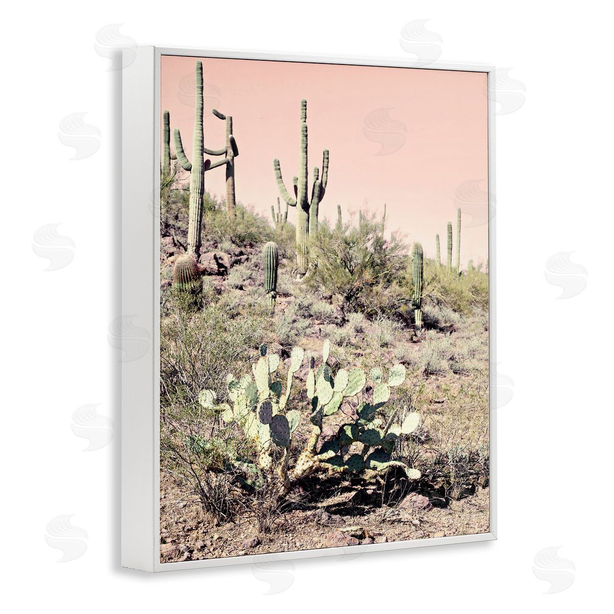 Susan Bryant Rustic Desert Scene White Framed Giclee Wall Art Print