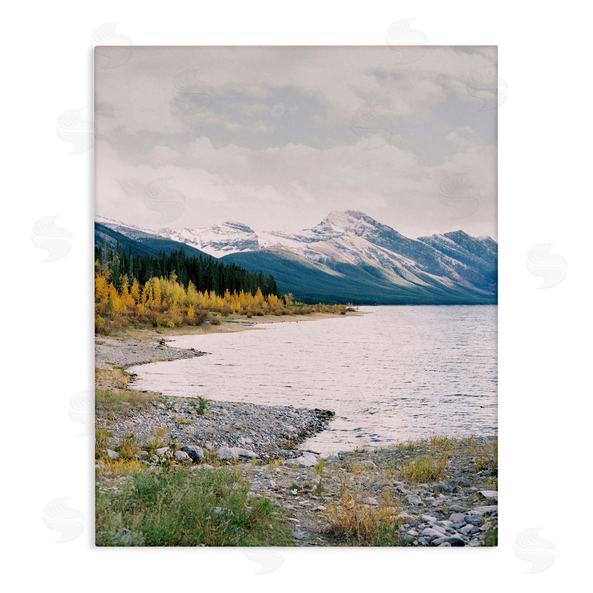 Mountain Region Shore Canvas Wall Art, Home Decor by Justine Milton