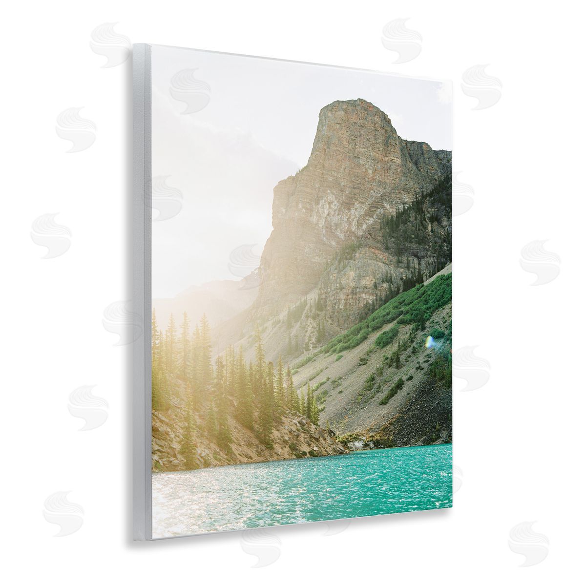 Sunlit Hills Peak Wood Plaque Wall Art, Home Decor by Justine Milton