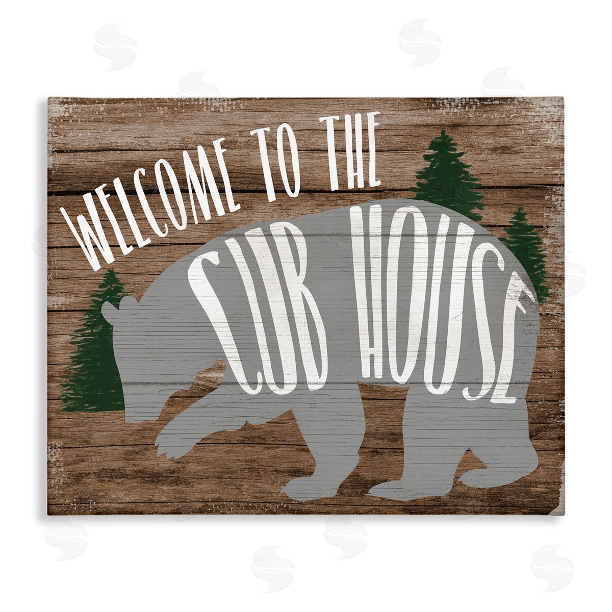 Stupell Studio Welcome Cub House Canvas Wall Art Print