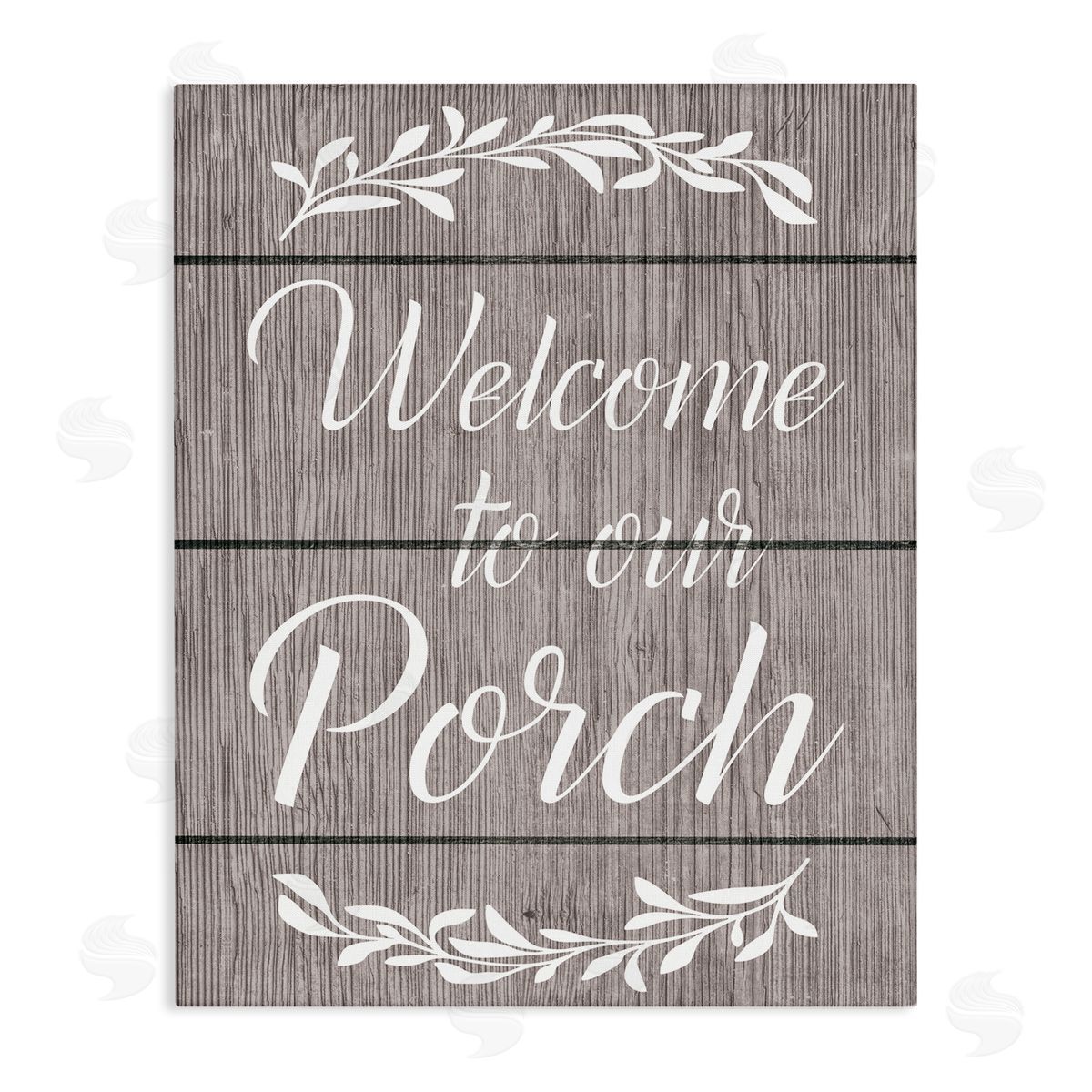 Ziwei Li Rustic Welcome Porch Canvas Wall Art Print
