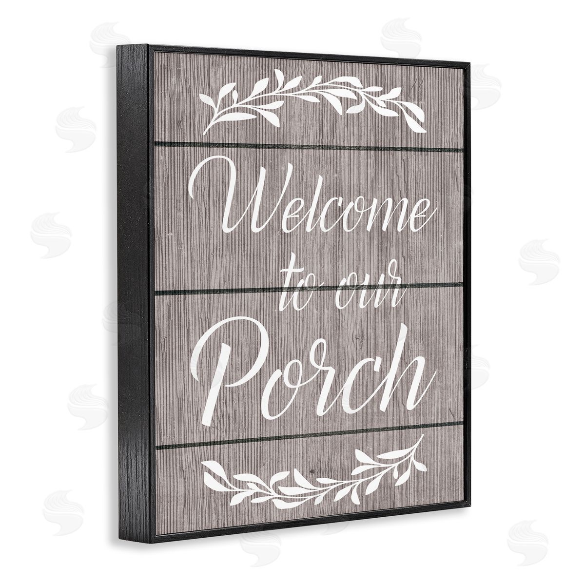 Ziwei Li Rustic Welcome Porch Black Framed Giclee Wall Art Print