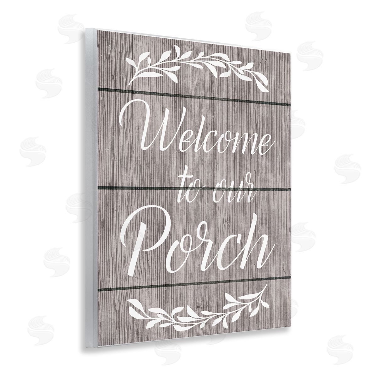 Ziwei Li Rustic Welcome Porch Wooden Wall Plaque Art Print