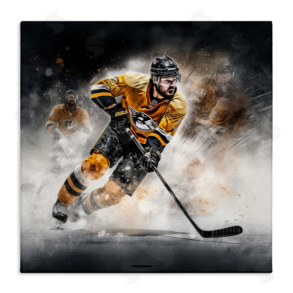 Jim Baldwin Hockey Player Athlete Canvas Wall Art Print
