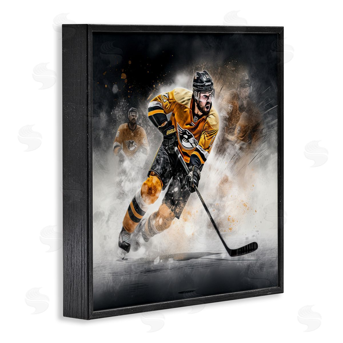 Jim Baldwin Hockey Player Athlete Black Framed Giclee Wall Art Print