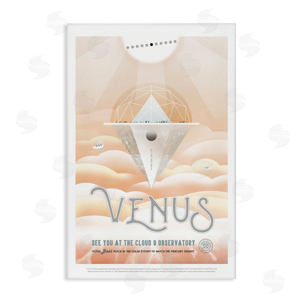 Venus Space Exploration Canvas Wall Art, Home Decor by Jet Propulsion Labs