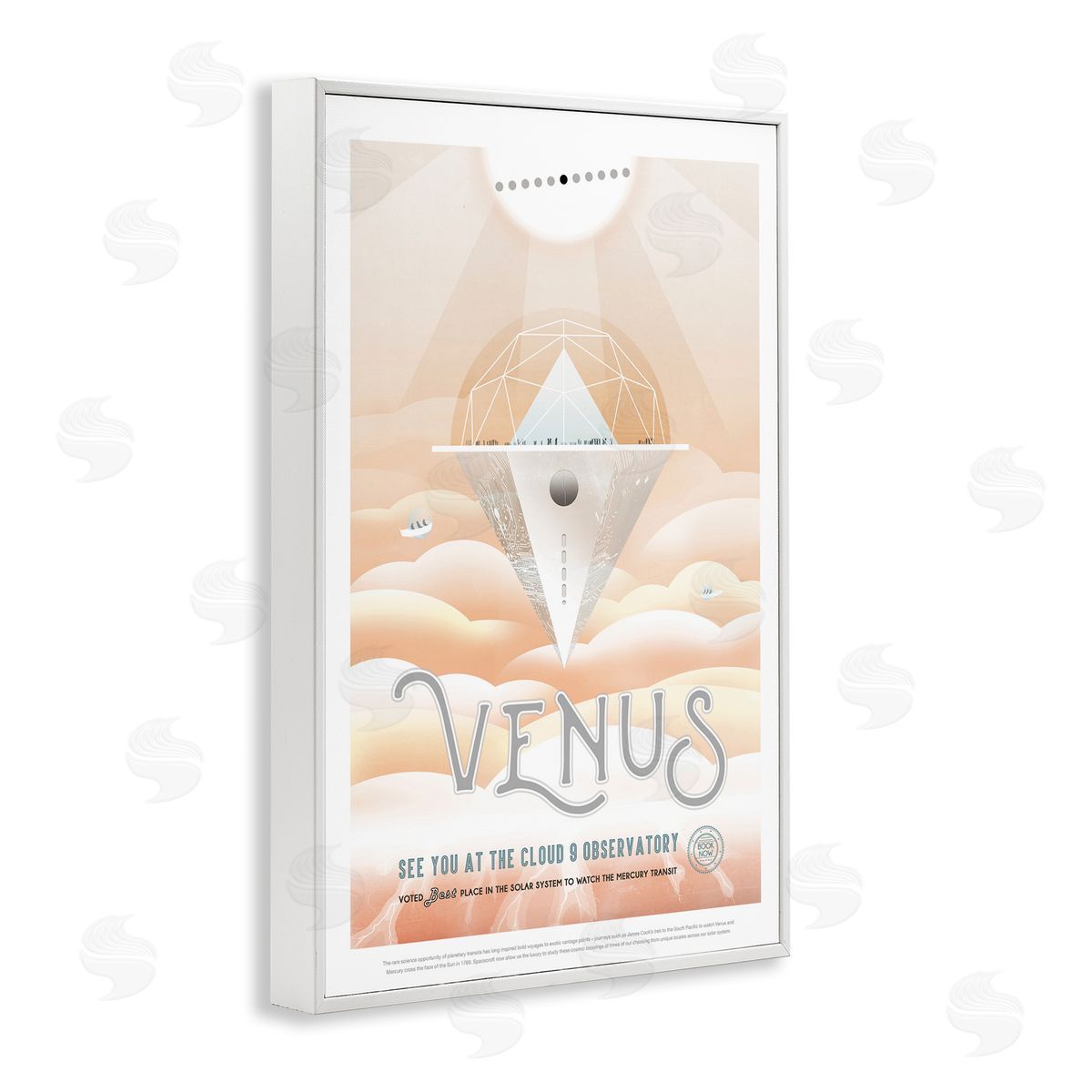 Venus Space Exploration White Frame Print Wall Art, Home Decor by Jet Propulsion Labs
