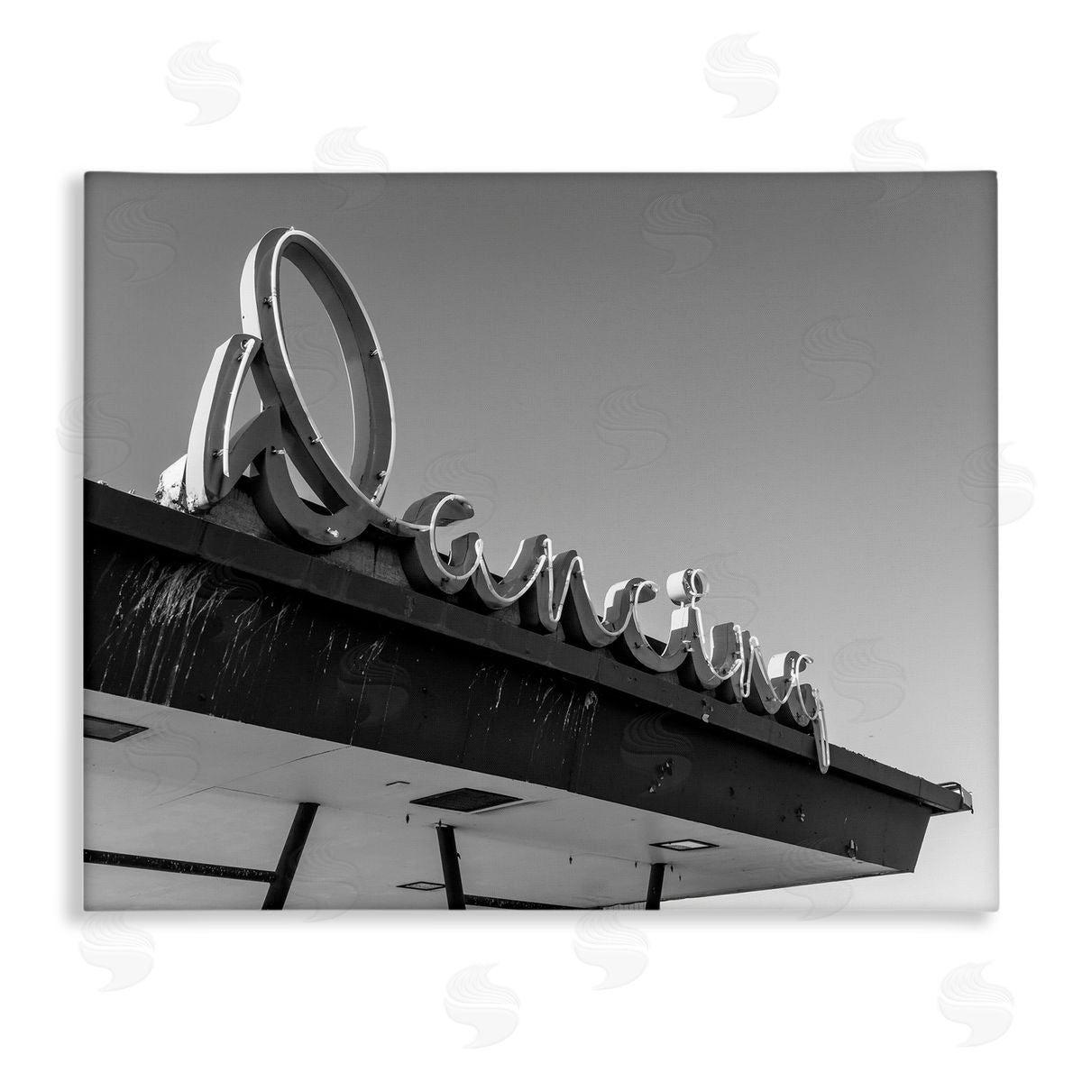 Stupell Studio Vintage Dancing Sign Canvas Wall Art Print