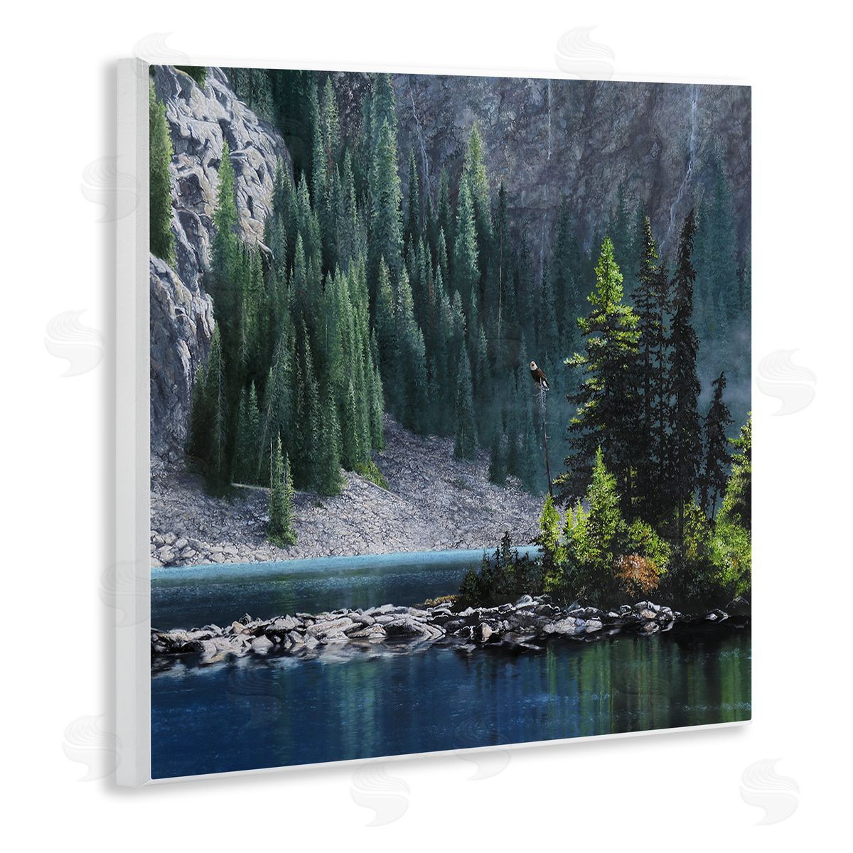 Mark Kelso Tree Spires in Nature Wooden Wall Plaque Art Print