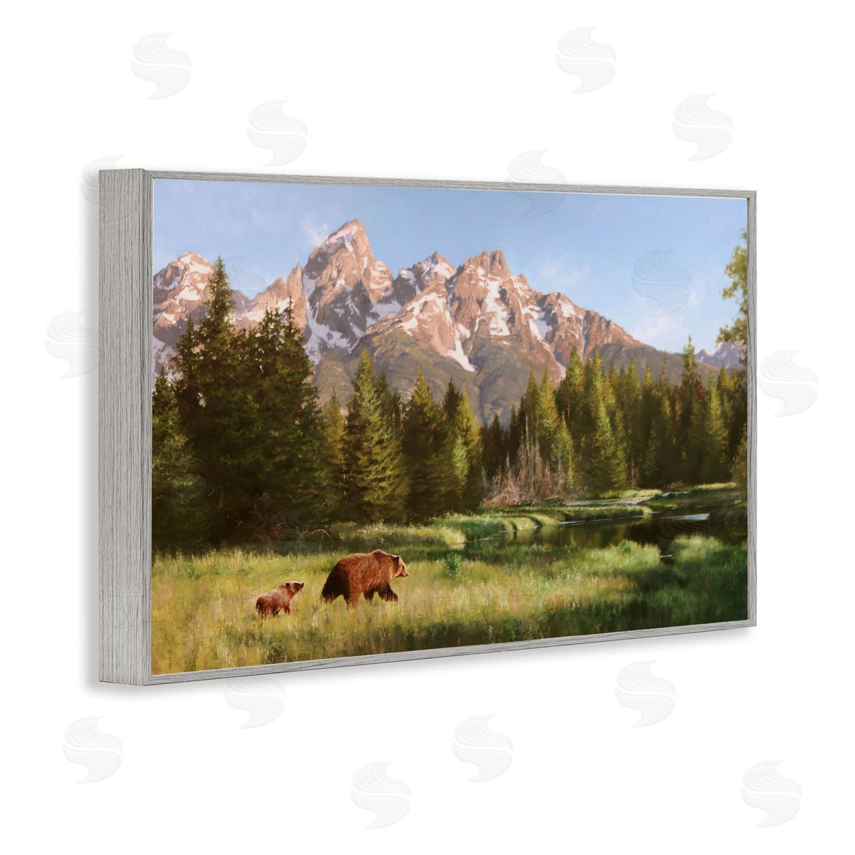 Mark Kelso Taking The Scenic Route Gray Framed Giclee Wall Art Print