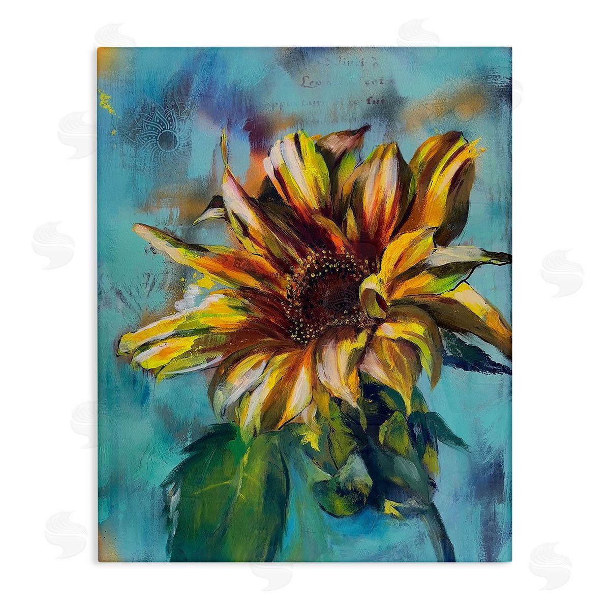 Linda McClure Finding Spring Sunflower Canvas Wall Art Print