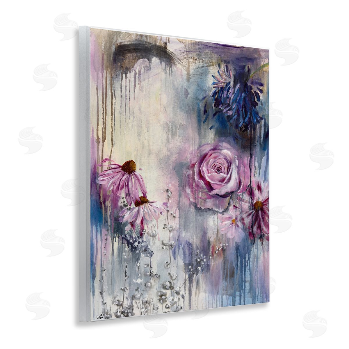 Linda McClure Lavender Light Blossoms Wooden Wall Plaque Art Print