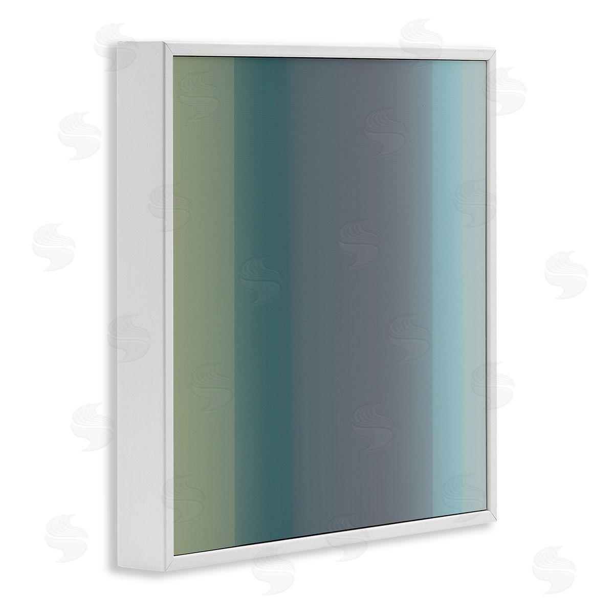 Third & Wall Studios Subtle Ombre Gradient White Framed Giclee Wall Art Print