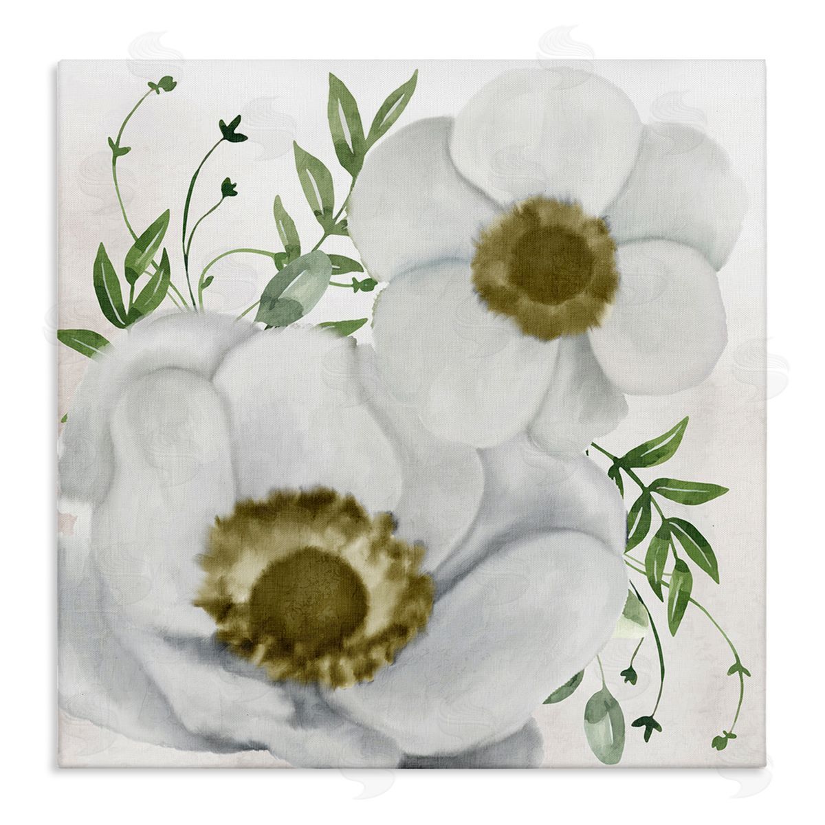 Kim Allen Gold Centered Magnolia Canvas Wall Art Print