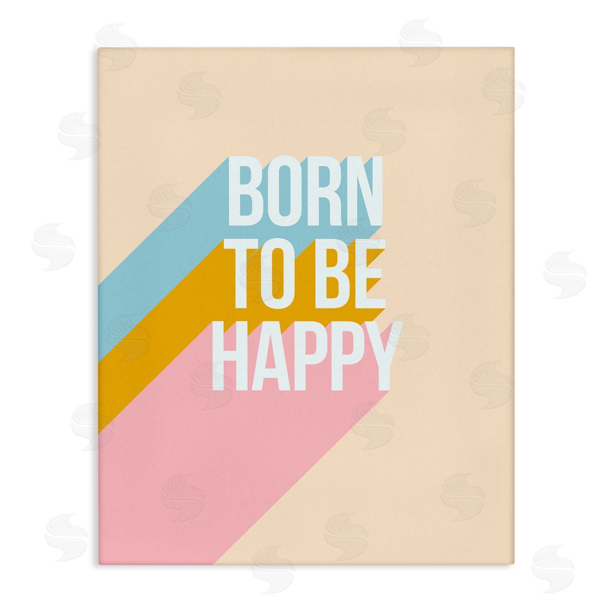 Dominique Vari Born To Be Happy Pastel Canvas Wall Art Print