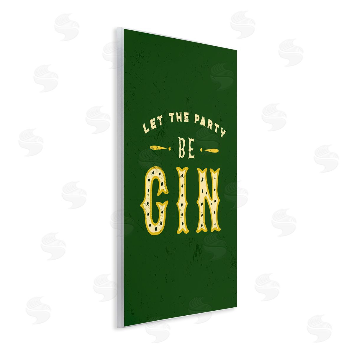 The Whiskey Ginger Let Party Be Gin Pun Wooden Wall Plaque Art Print