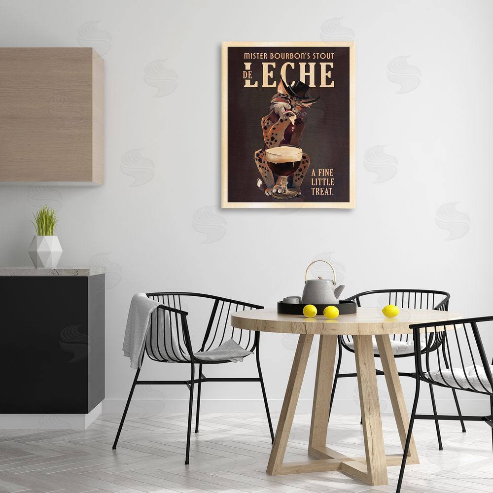 The Whiskey Ginger Bourbon De Leche Stout Canvas Wall Art Print in Room
