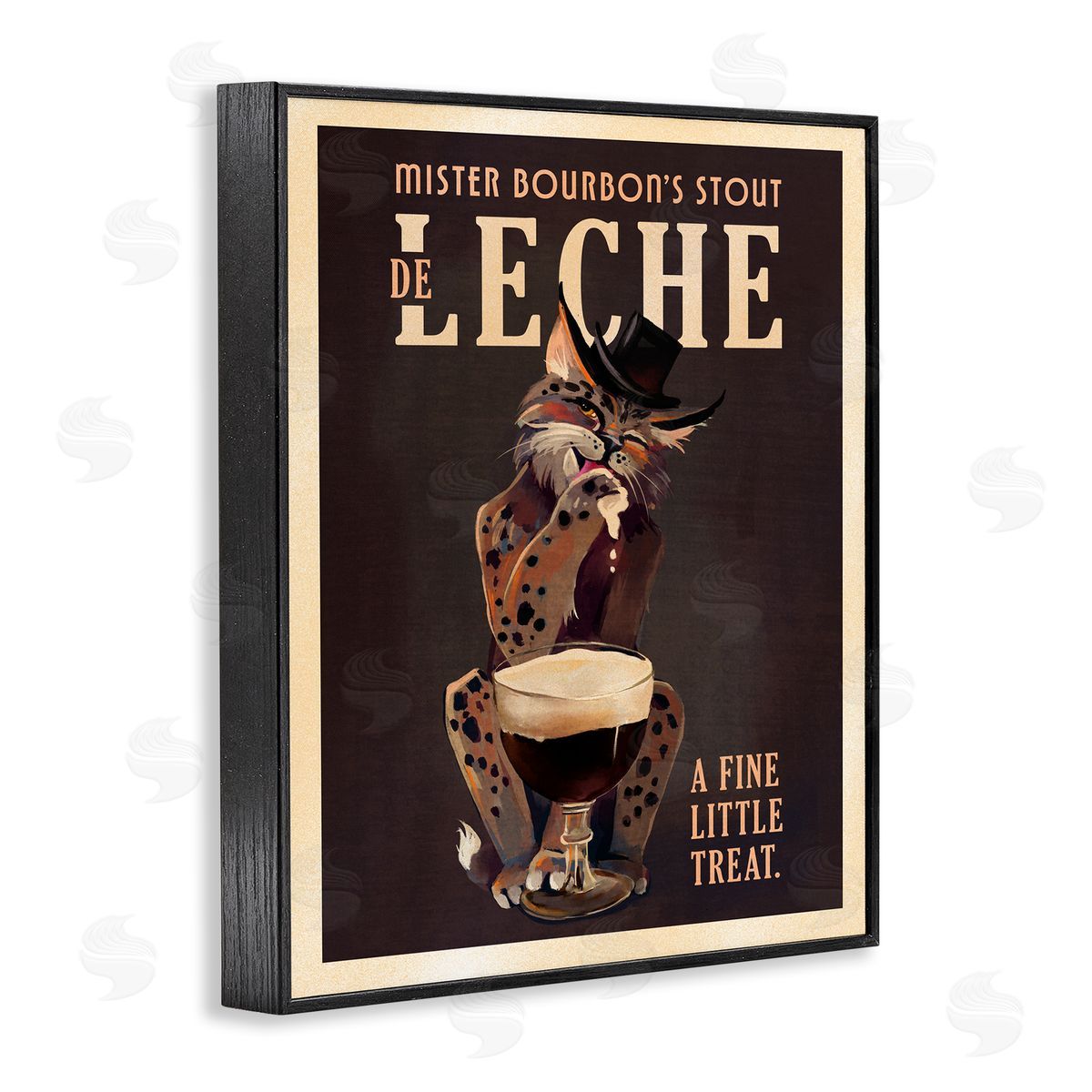 The Whiskey Ginger Bourbon De Leche Stout Black Framed Giclee Wall Art Print