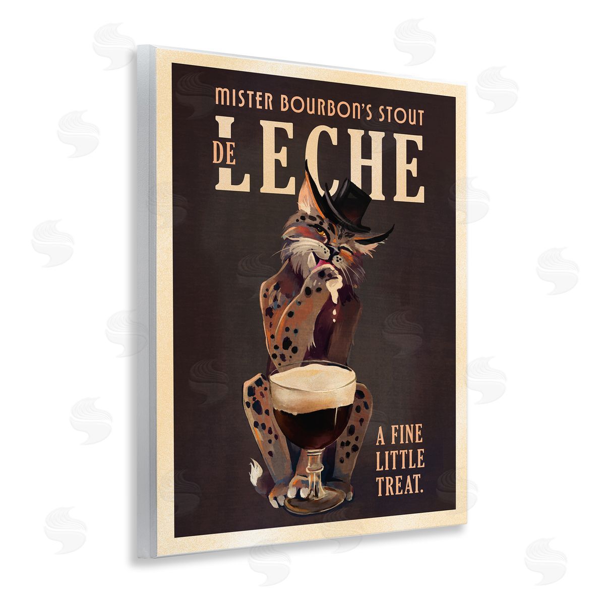 The Whiskey Ginger Bourbon De Leche Stout Wooden Wall Plaque Art Print