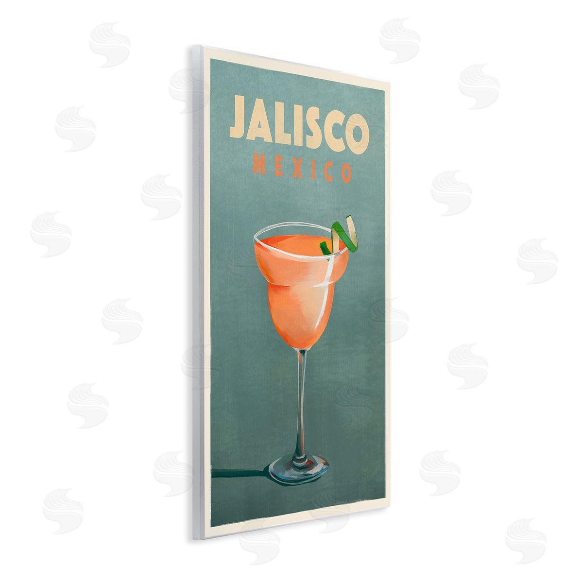 The Whiskey Ginger Jalisco Mexico Cocktail Wooden Wall Plaque Art Print