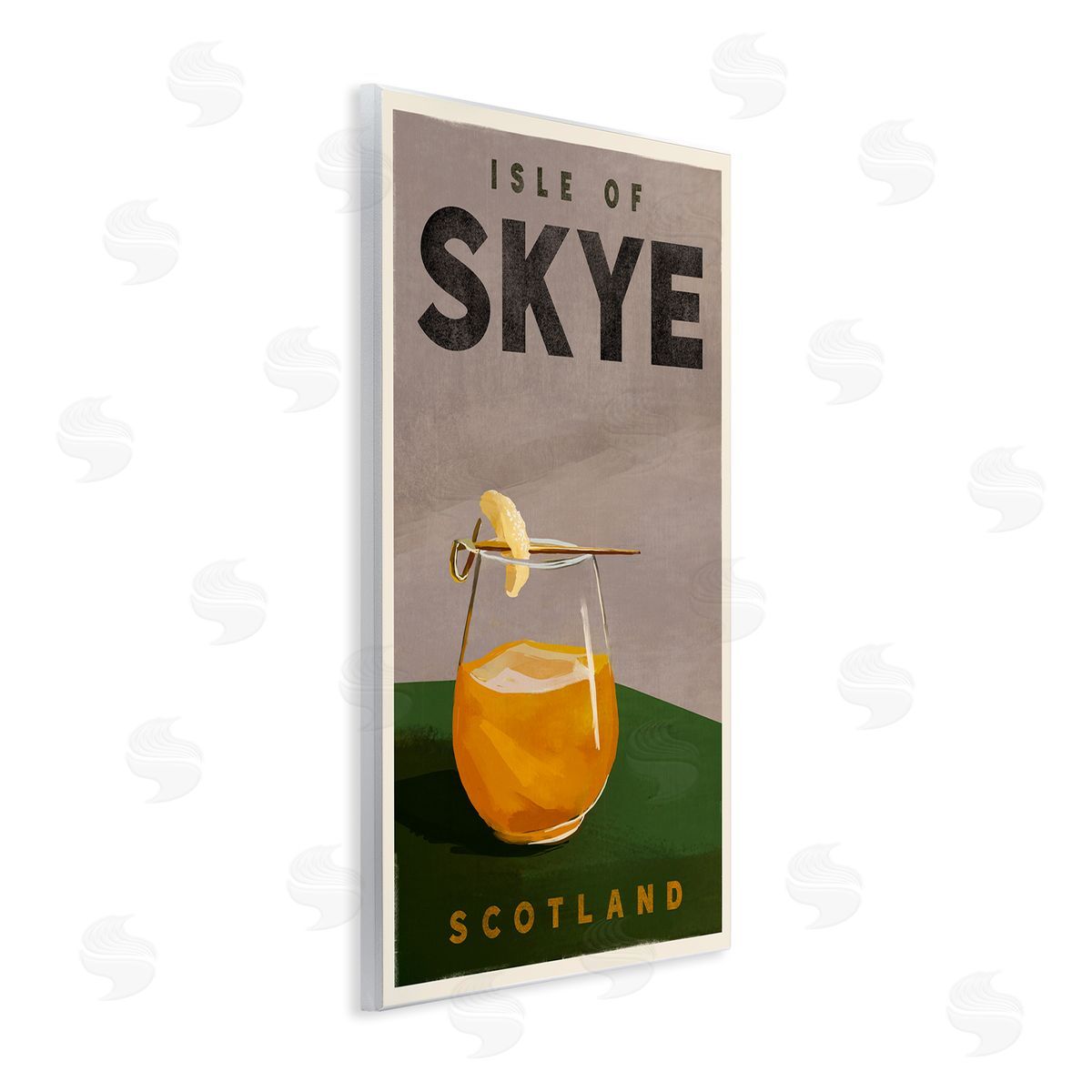 The Whiskey Ginger Isle of Skye Cocktail Wooden Wall Plaque Art Print