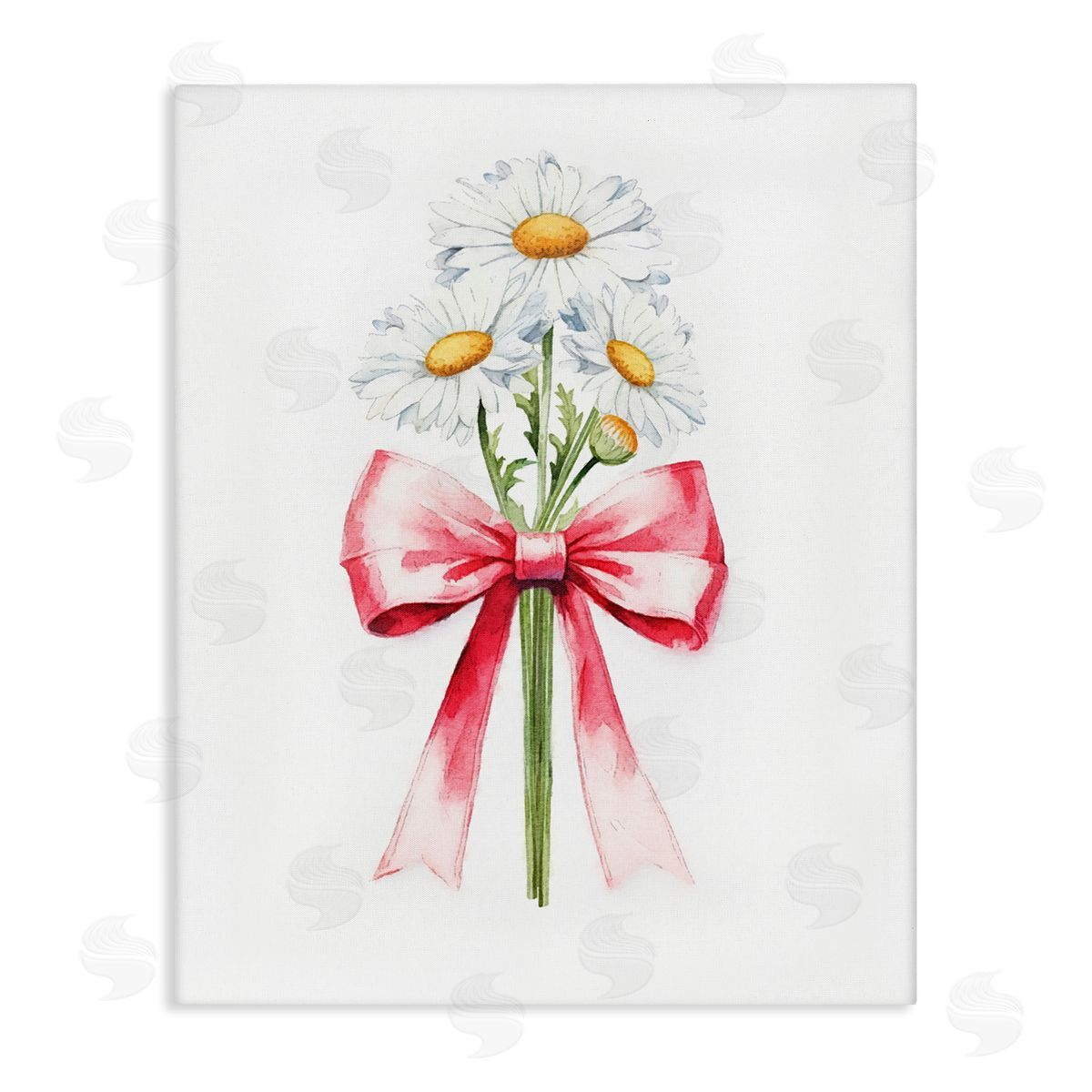 Amanda Greenwood Daisy Swathed Ribbon Canvas Wall Art Print