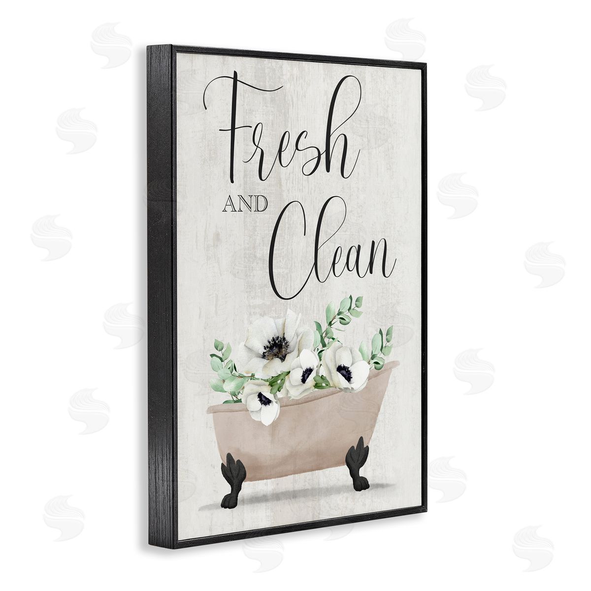 Marcus Prime Fresh & Clean Poppy Tub Black Framed Giclee Wall Art Print