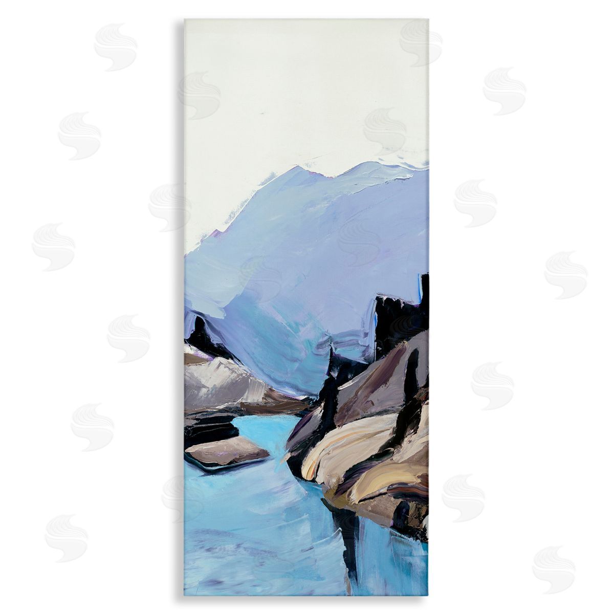 Julie Denise Mountain River Abstraction