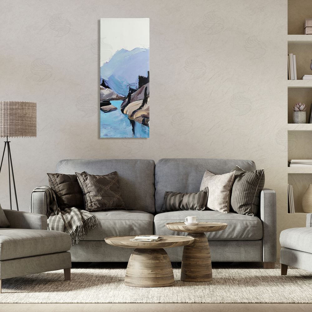 Julie Denise Mountain River Abstraction