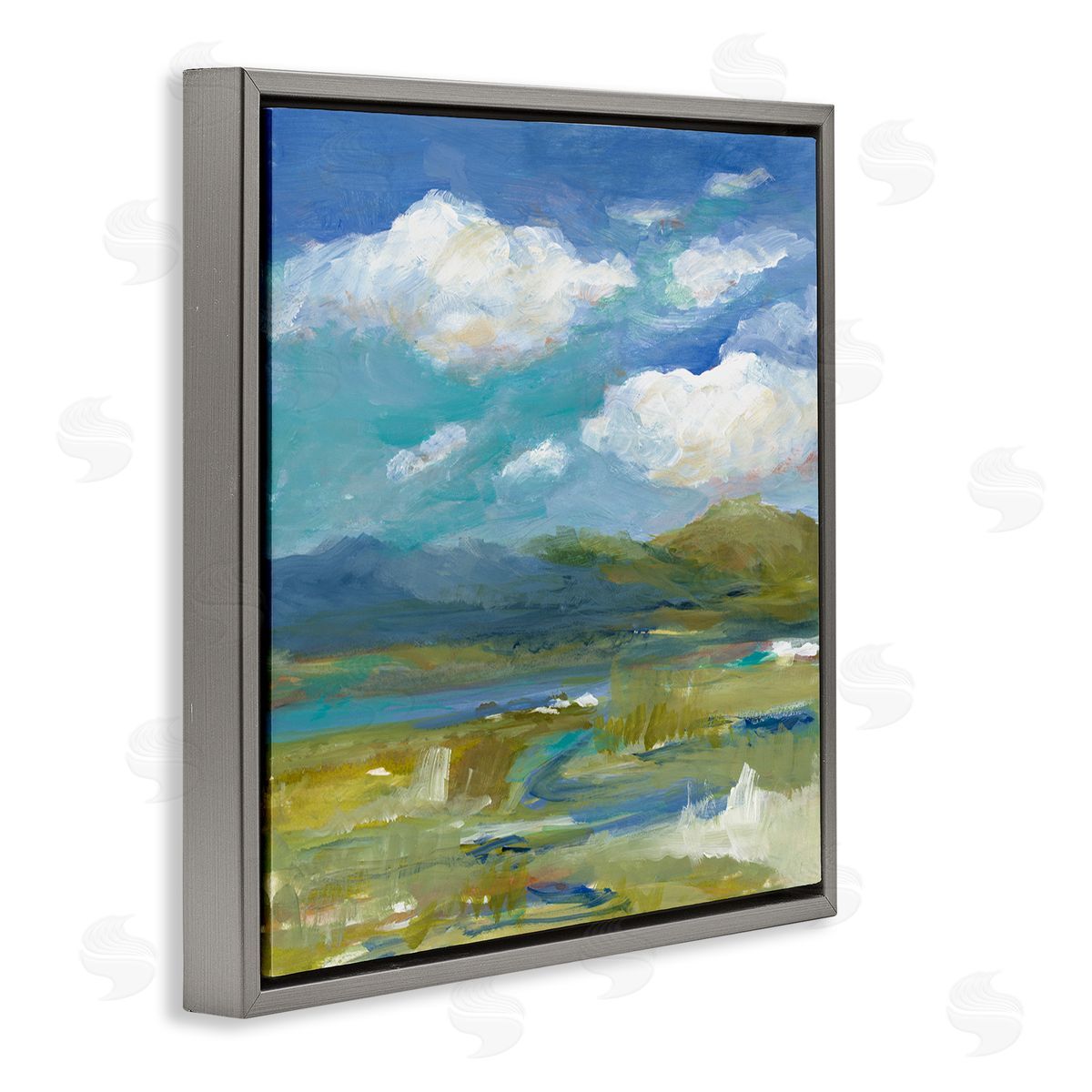 Lanie Loreth All Its Beauty Landscape Gray Floating Frame Canvas Wall Art Print