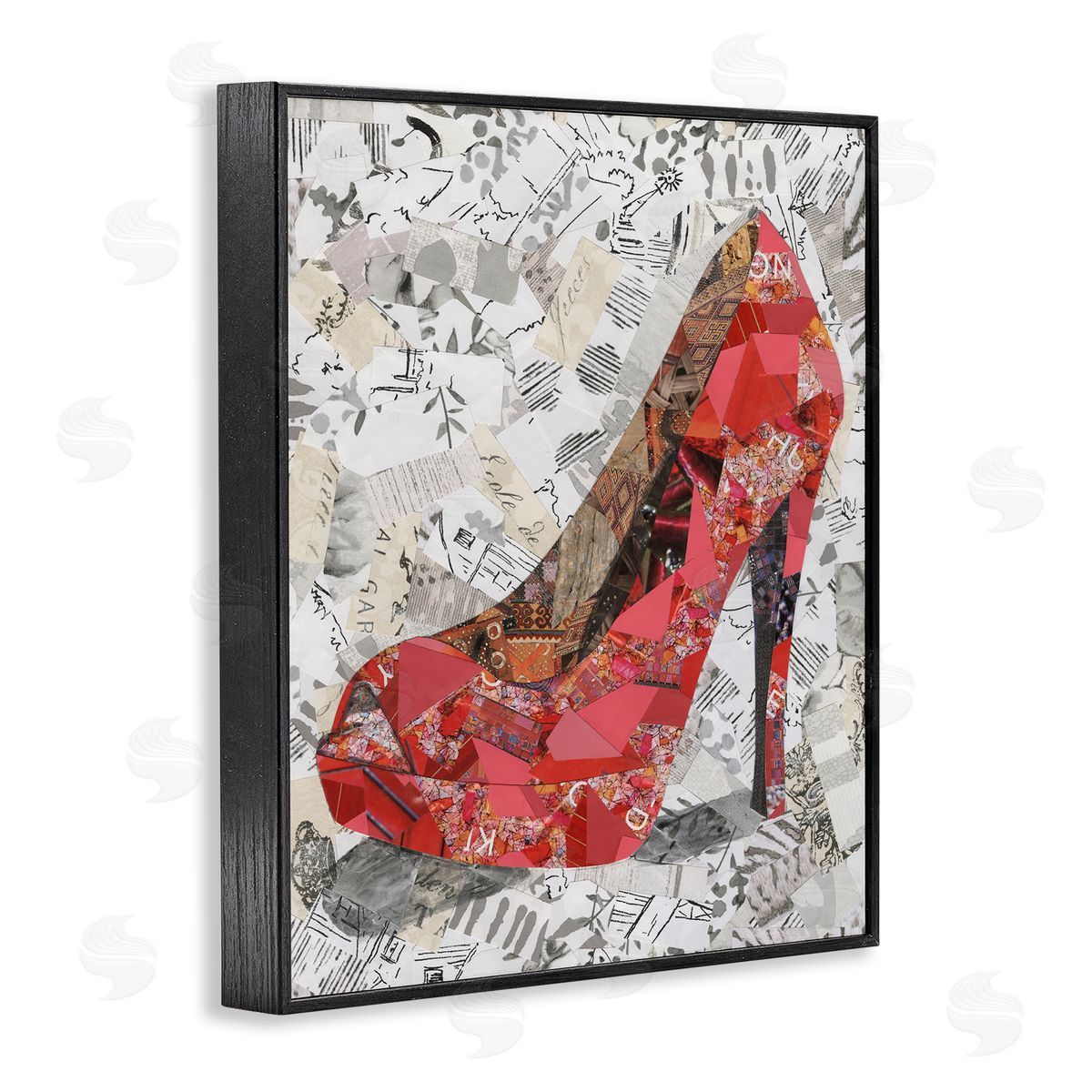 Coco Good Eclectic Glam Heel Black Framed Giclee Wall Art Print