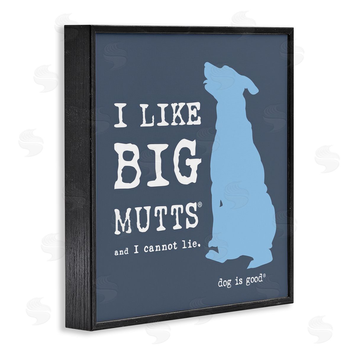 Dog Is Good Like Big Mutts Pet Humor Black Framed Giclee Wall Art Print