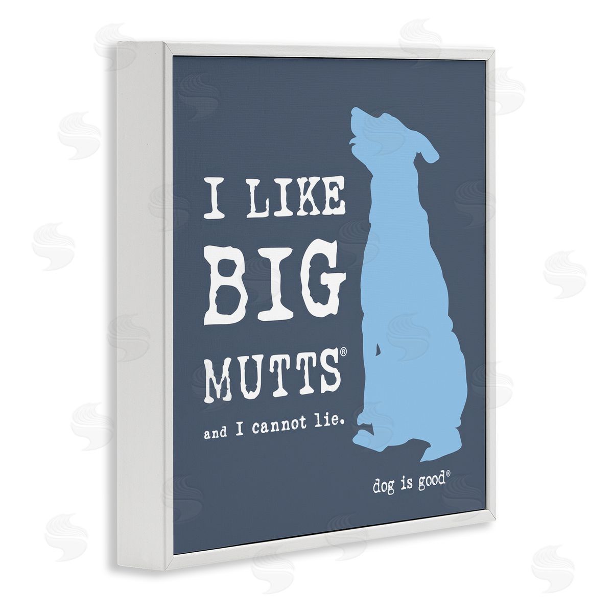 Dog Is Good Like Big Mutts Pet Humor White Framed Giclee Wall Art Print
