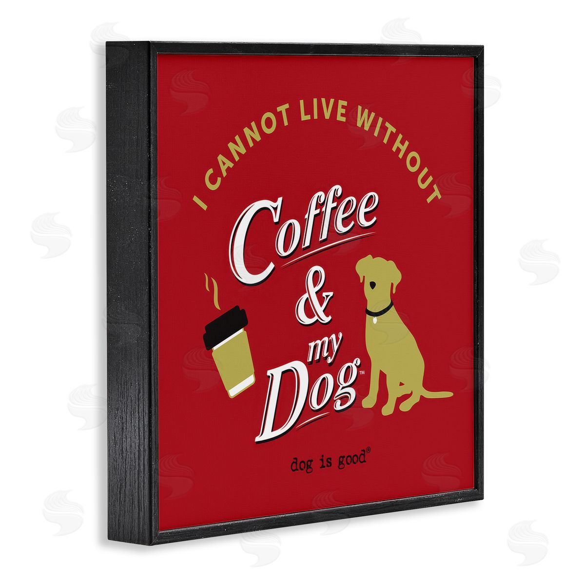 Dog Is Good Coffee & My Dog Black Framed Giclee Wall Art Print
