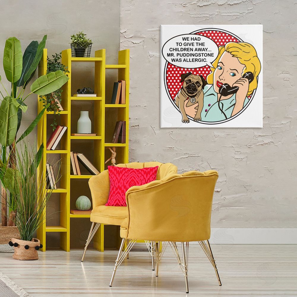 Dog Is Good Give The Children Away Canvas Wall Art Print in Room