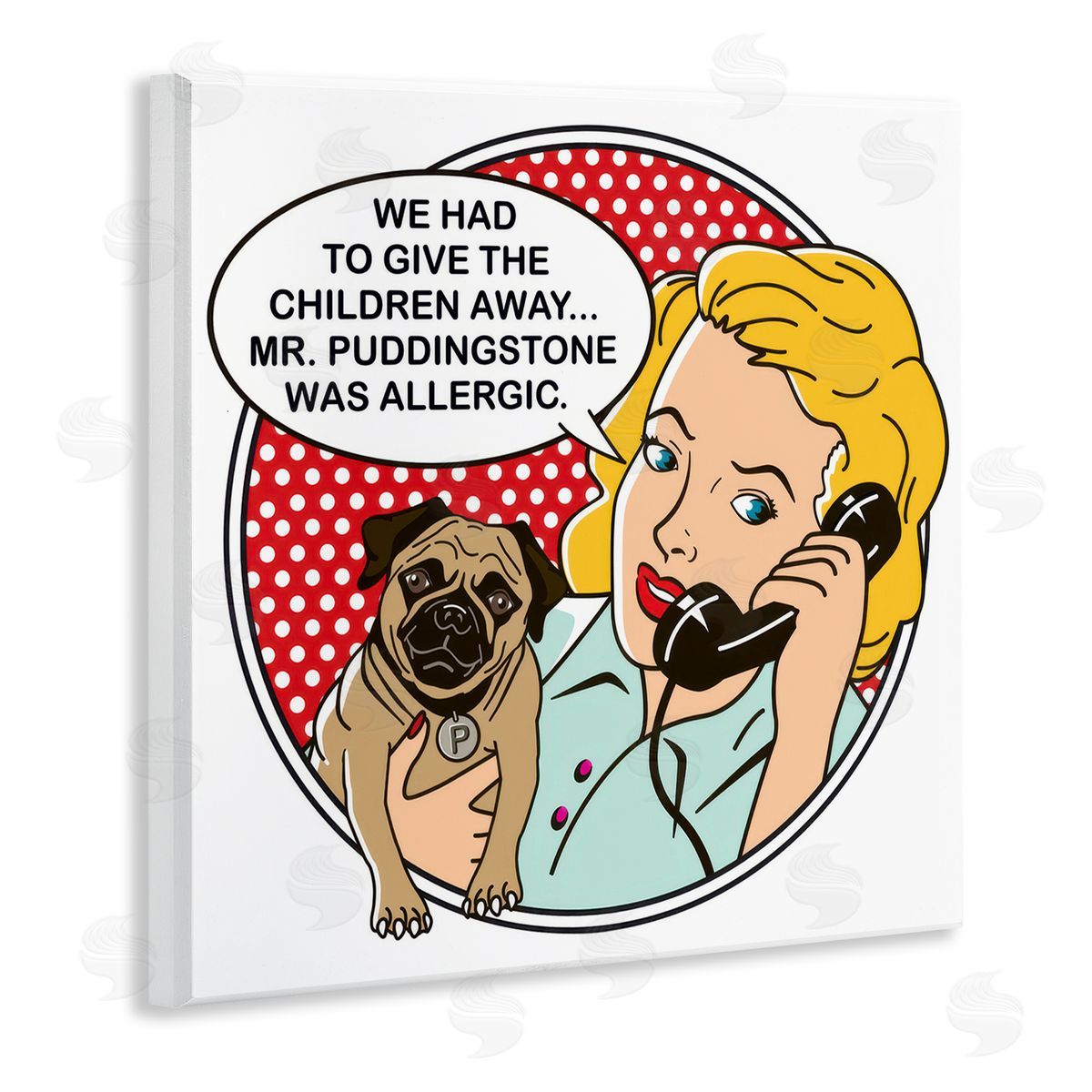 Dog Is Good Give The Children Away Wooden Wall Plaque Art Print