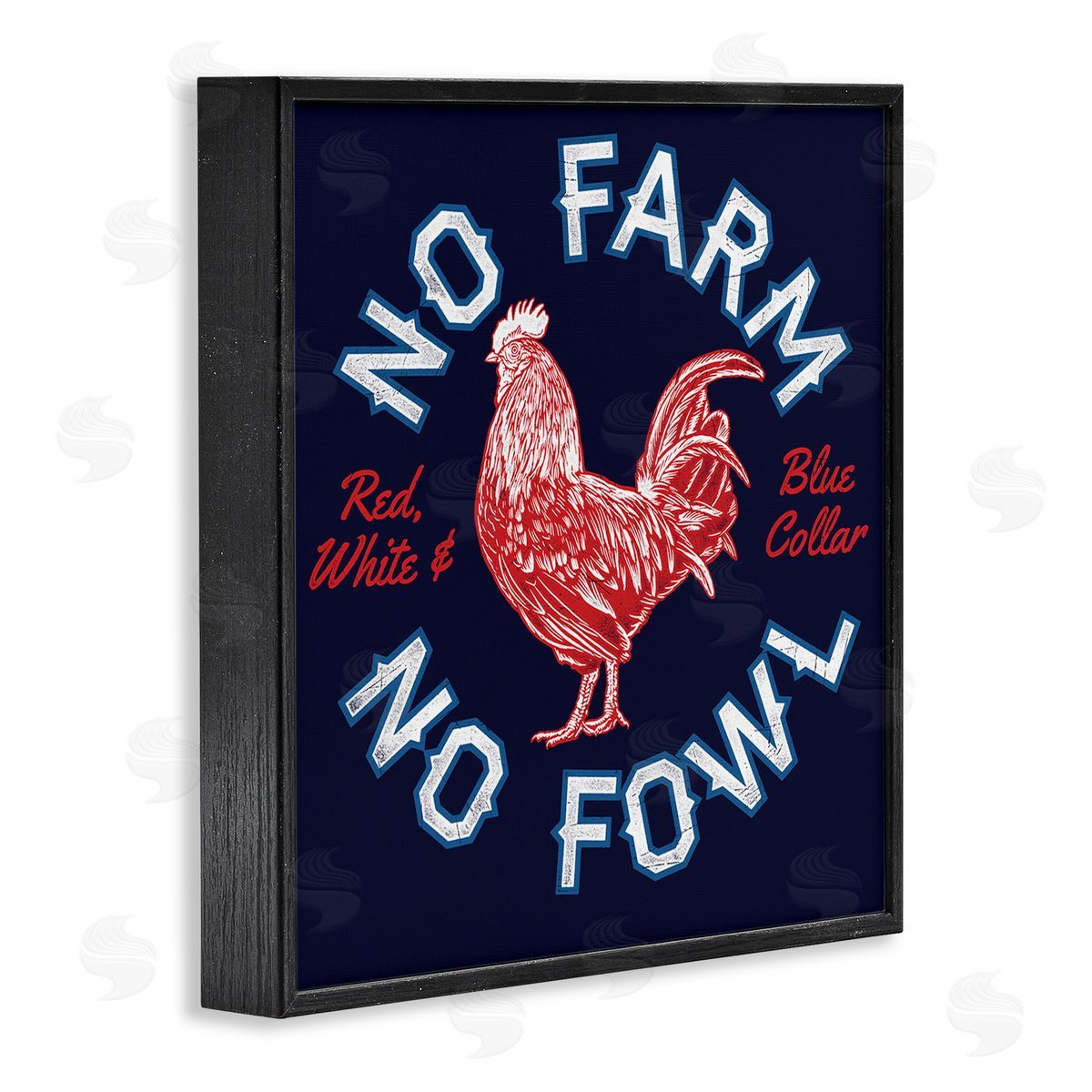 Jedco Brands Inc. No Farm or Fowl Black Framed Giclee Wall Art Print