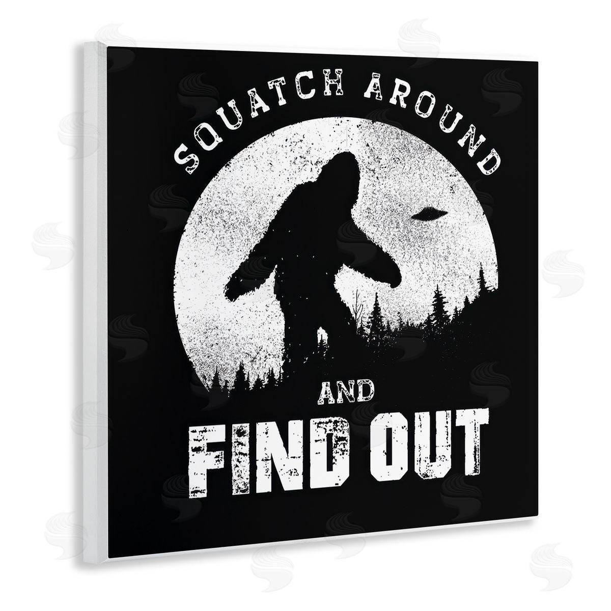 Jedco Brands Inc. Funny Mythical Monster Saying Wooden Wall Plaque Art Print