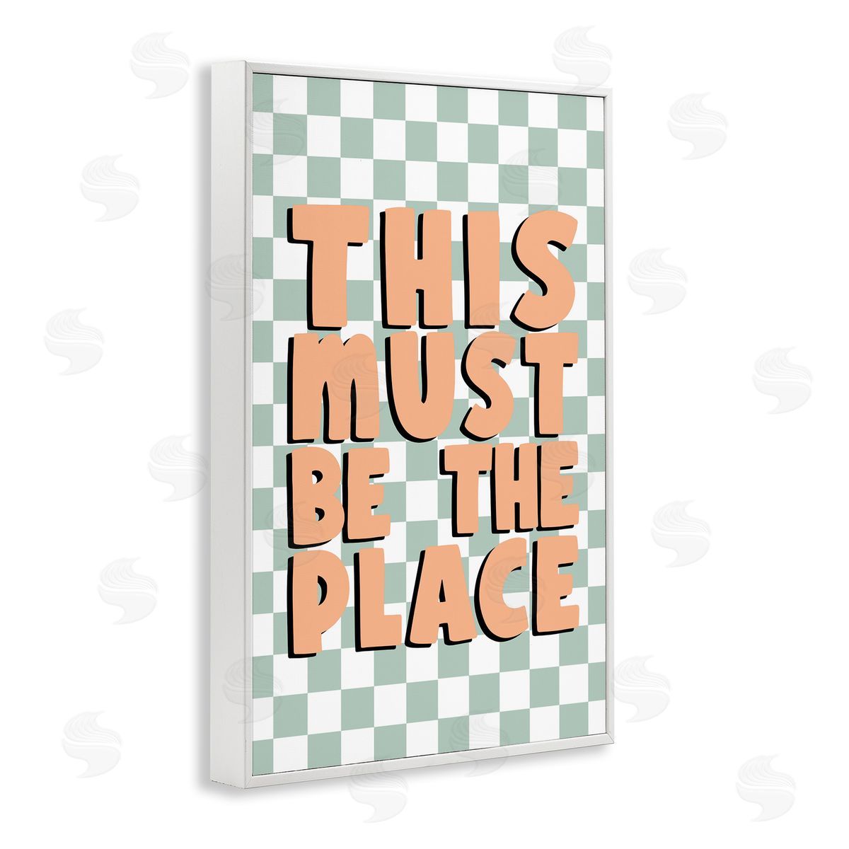 JJ Design House LLC Retro Must Be The Place White Framed Giclee Wall Art Print