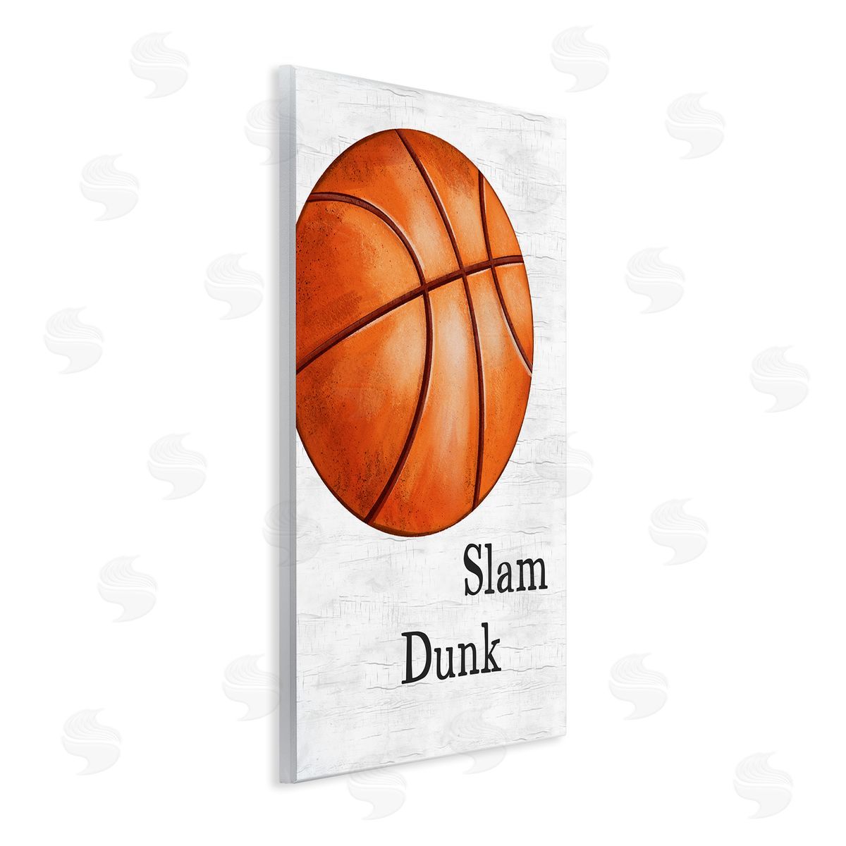 JJ Design House LLC Slam Dunk Basketball Wooden Wall Plaque Art Print