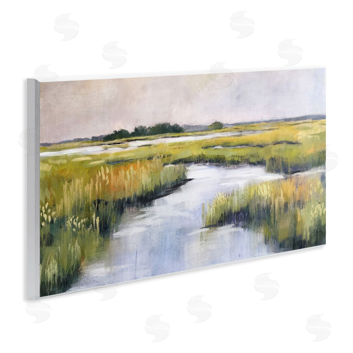 Nina Blue Grassy Rural Marshlands